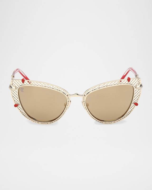 Miss Z Metal Cat-Eye Sunglasses